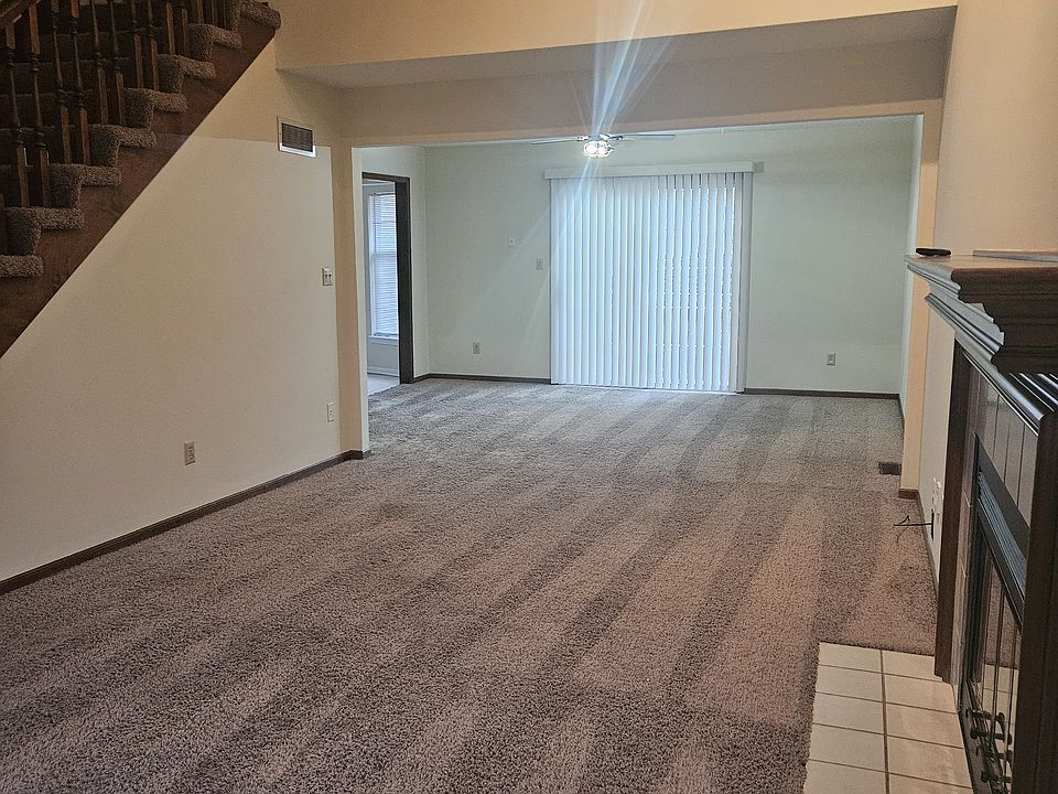Living room into dining room