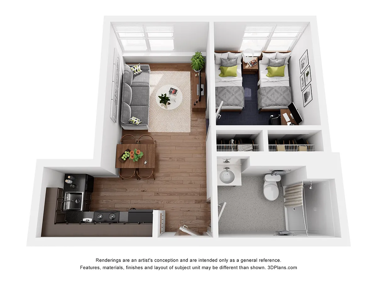 Floor plan A3 Floor Plan (Double Occupancy*)