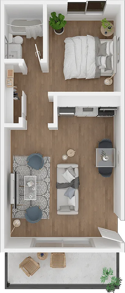 Floor plan Studio B