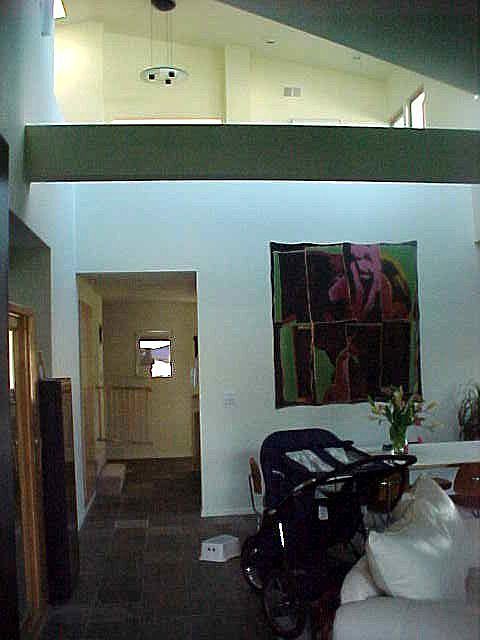 Living Room to Loft Office