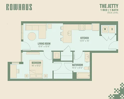 Floor plan The Jetty (Deck Level)