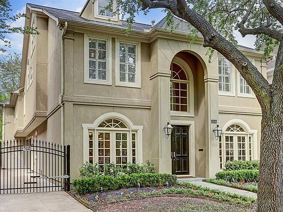 Gated driveway.