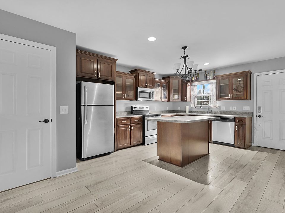 large open kitchen with island