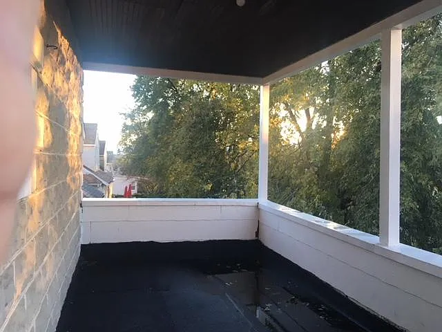 Balcony off of largest bedroom