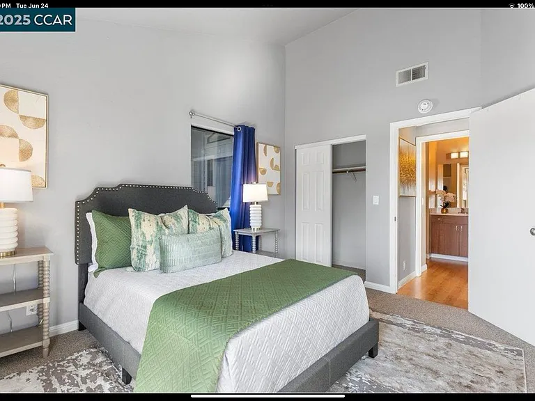Second bedroom with two closets