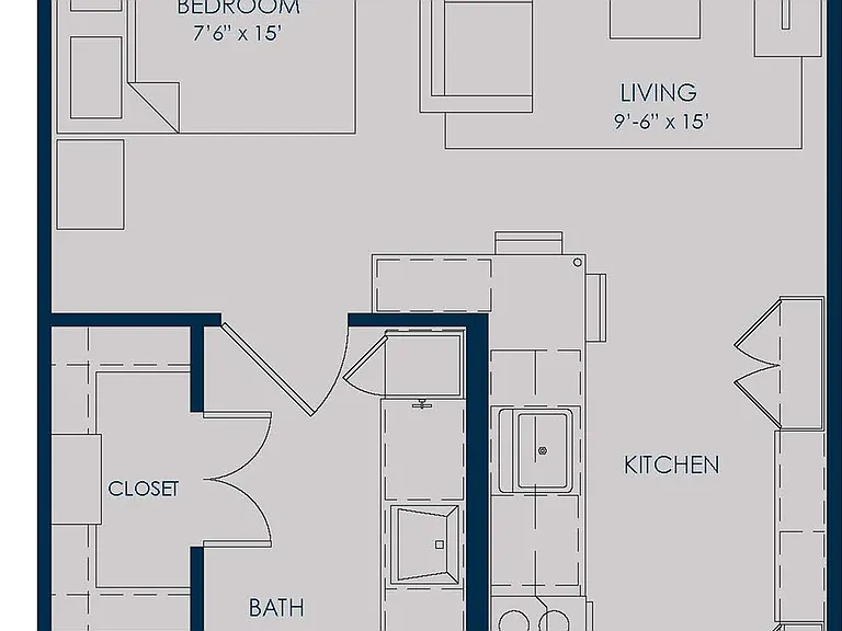 S3: 0bed 1bath S3: 0bed 1bath
