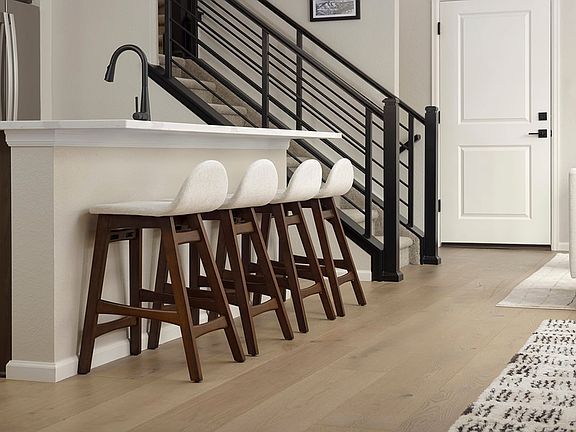 Luxury vinyl plank flooring at great room