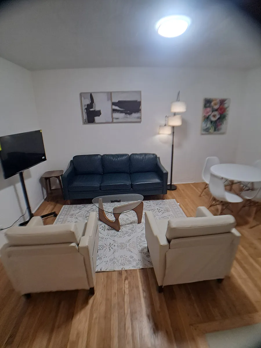 Super comfortable couch and chairs and smart tv - really cool lighting - 9064 Collins Ave #9