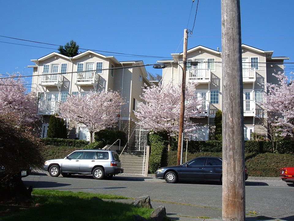 Exterior in springtime