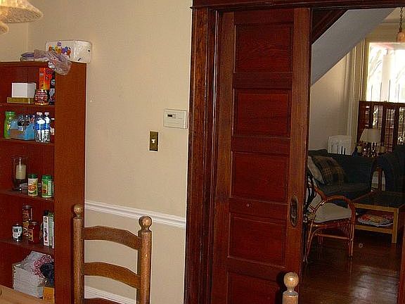 Dining Room with Pocket Door