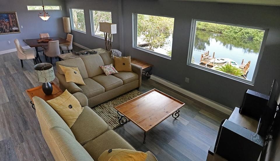 Water view from living area