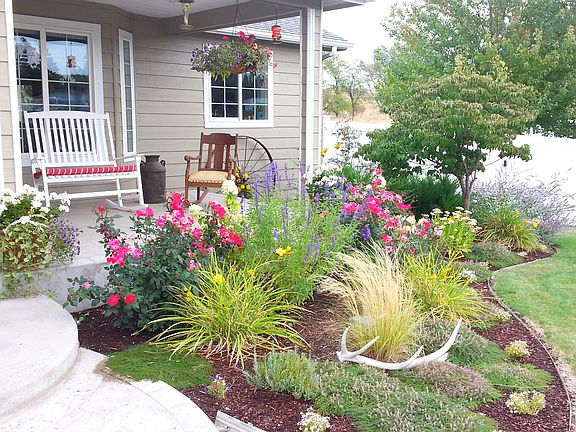 Beautiful mature landscaping