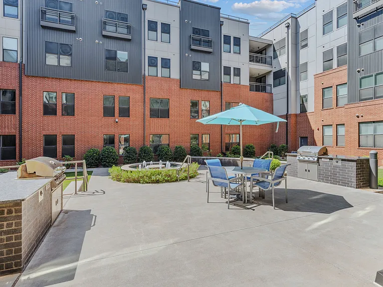 Courtyard with grill station