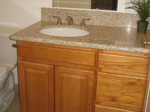 Granite countertops throughout