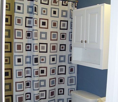 Contempary full bath with marble tile