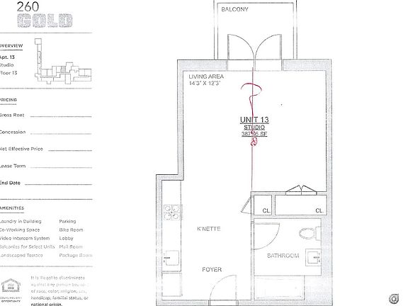 2nd image of 260 Gold St APT 1313