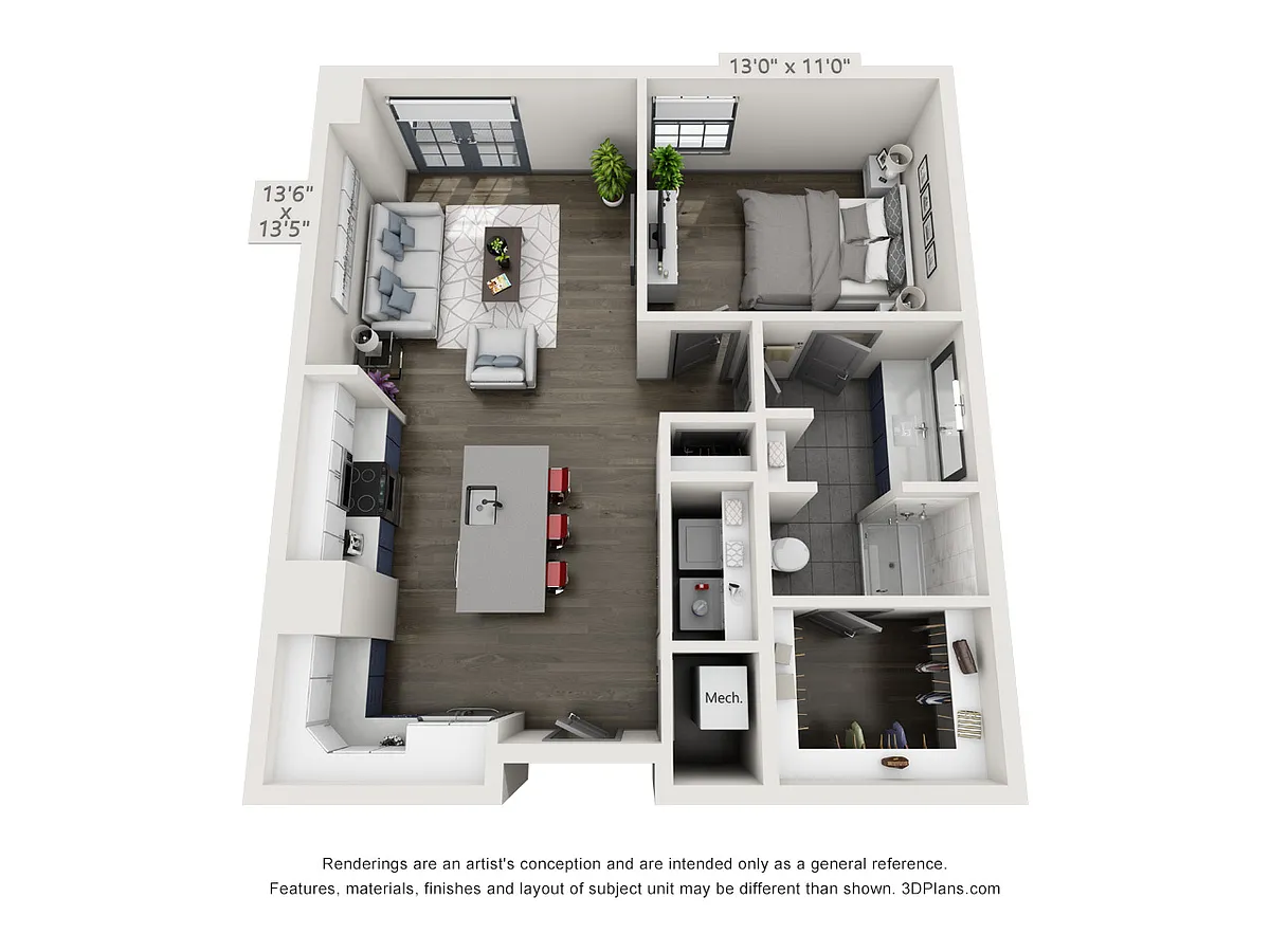 Floor plan 1T