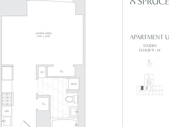 2nd image of 8 Spruce St APT 14U