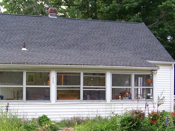 Enclosed porch back of house