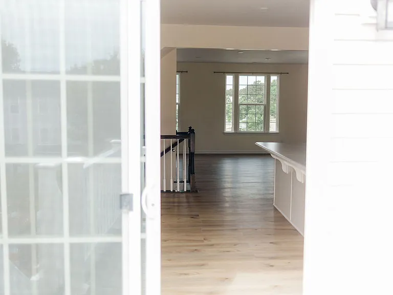 Looking into dining area from back deck.