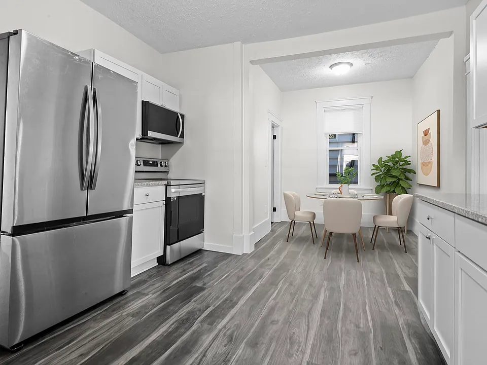 Remodeled kitchen with brand new appliances. (Unit is leased unfurnished but includes appliances)