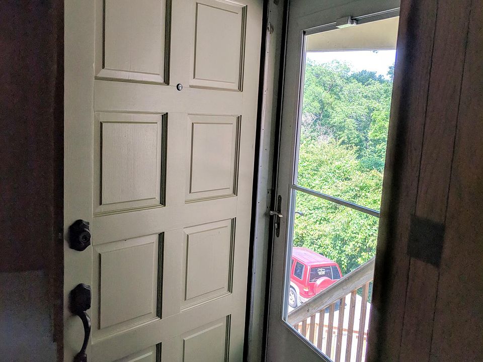 storm door and solid wood entry door