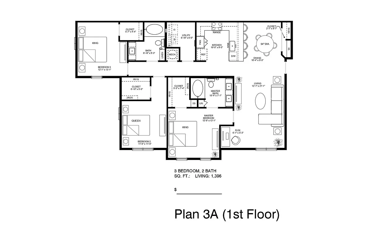 Floor plan 3-A