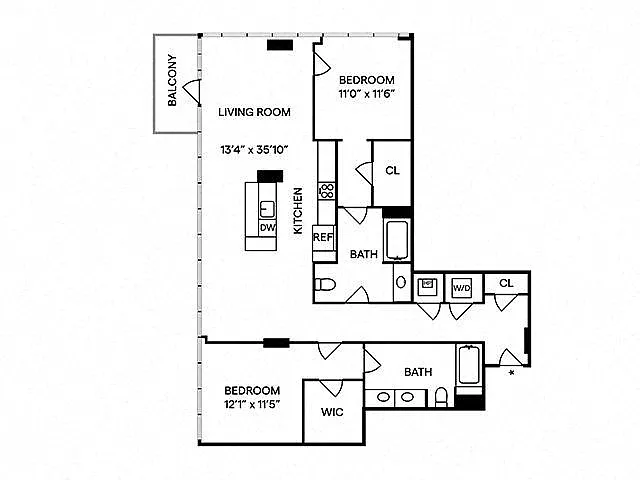 Floor plan B5- Penthouse 732