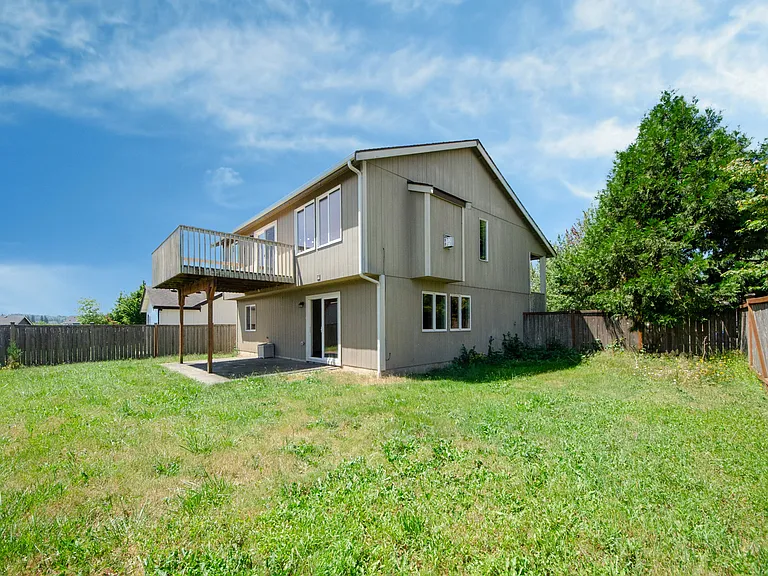 Fenced yard