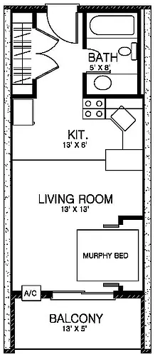 Floor plan CV II Plus - 261 S River Rd - Available May 2026