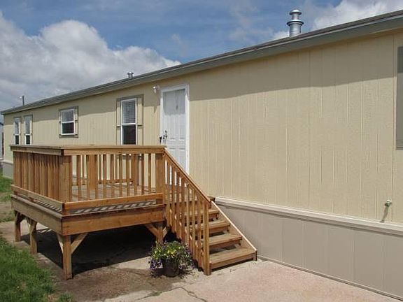 10 x 12 deck on the side of the home.