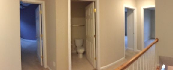 Upstairs hall and bathroom 