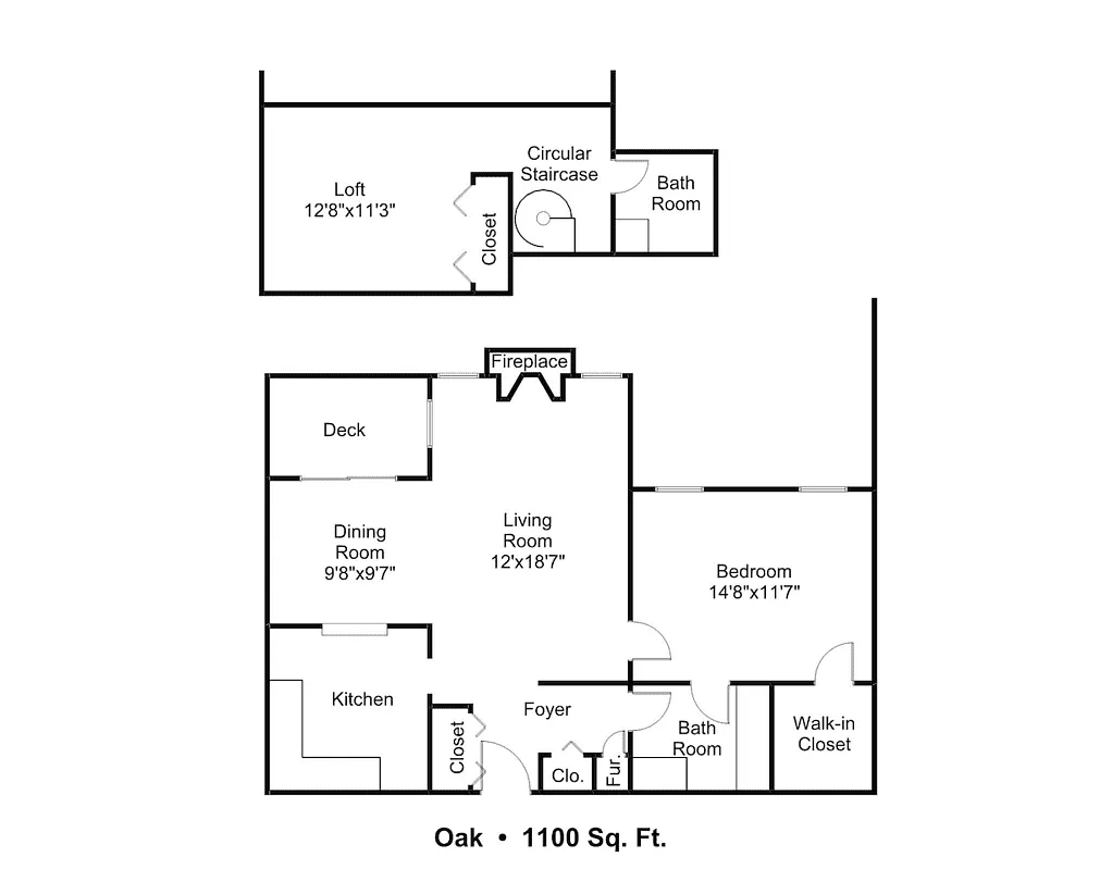 Floor plan Oak