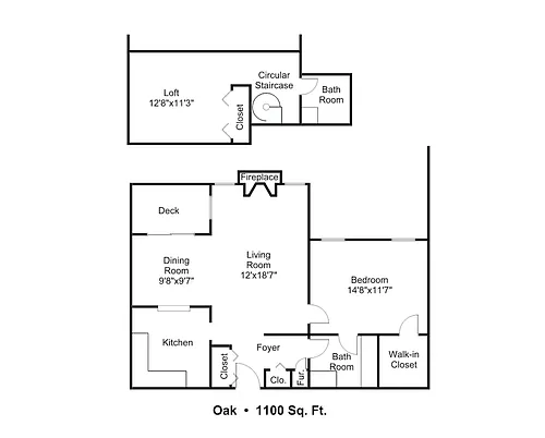 Floor plan Oak