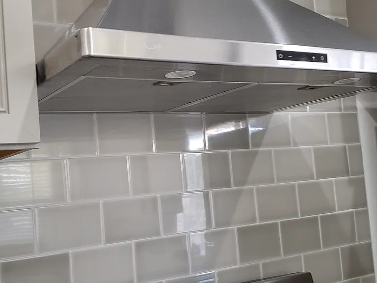 Stove and stove hood.
