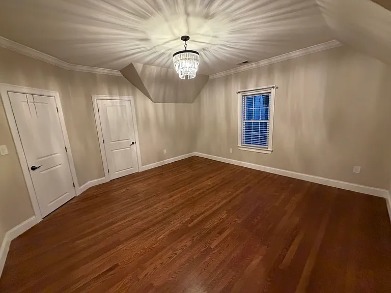 Incredibly spacious second bedroom with two closets.