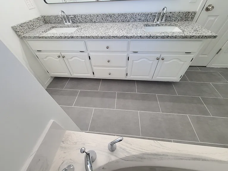 Master bath vanity