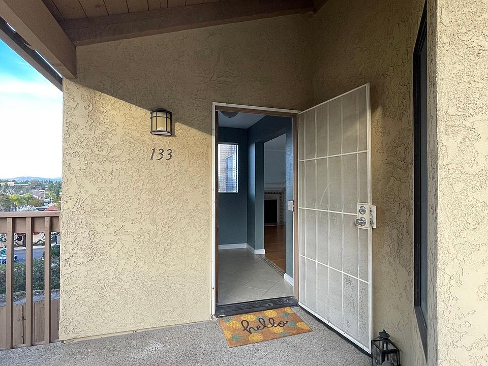 Ground level entry- front door and front patio area; lots of room for seating or plants!
