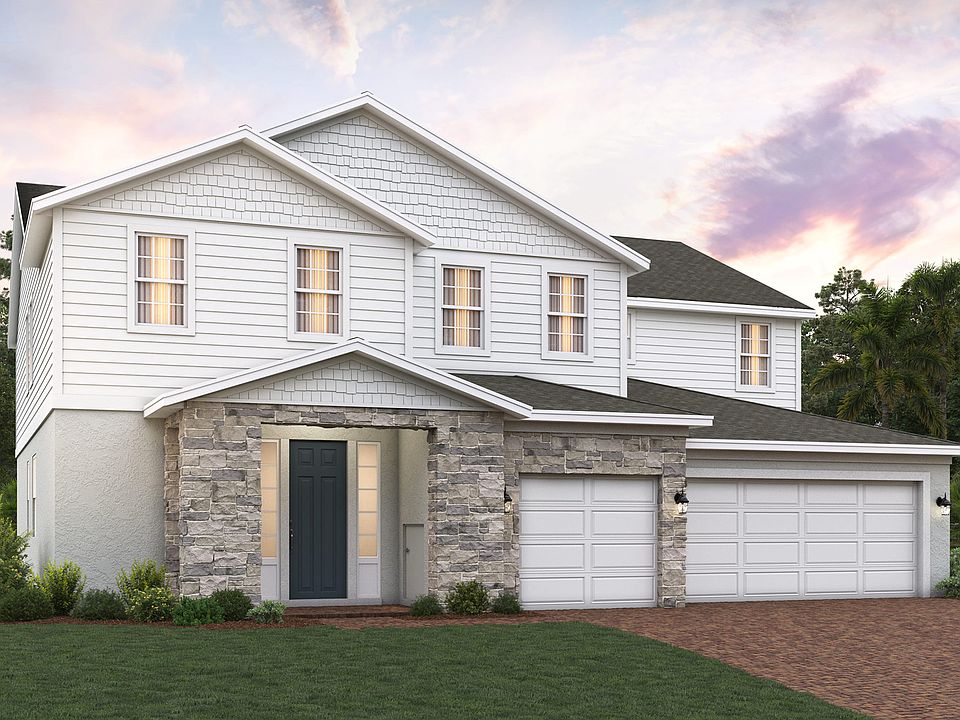 Lennox elevation 3 shown with optional stone