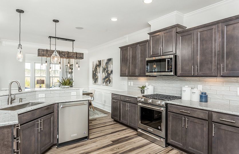 Open Kitchen with Breakfast Bar Island