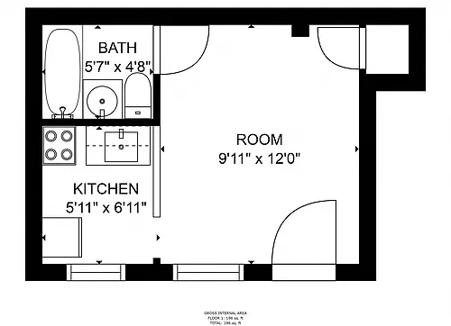 Floor plan Studio