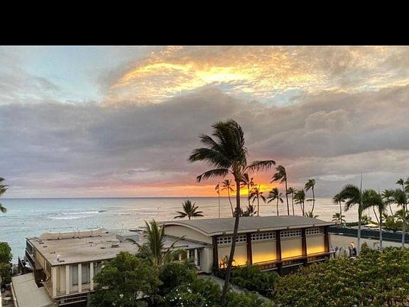 Lanai view at sunset