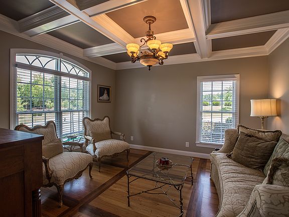 LR with coffered ceiling