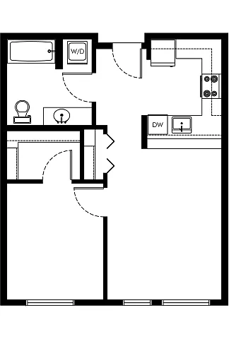 Floor plan 1X1 - A9