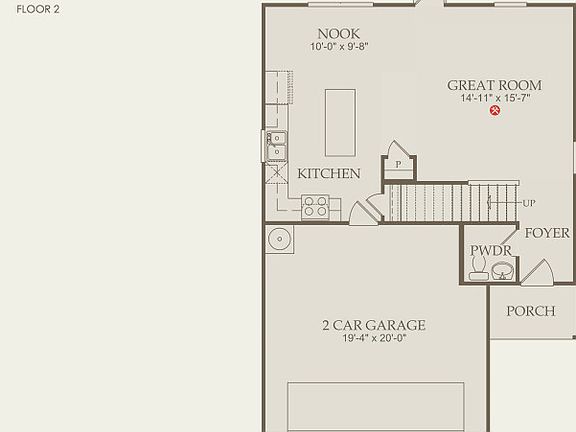 Pierce Floor Plan, Quick Move-In Home, Floor 1