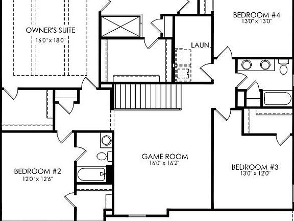 floor plan second level