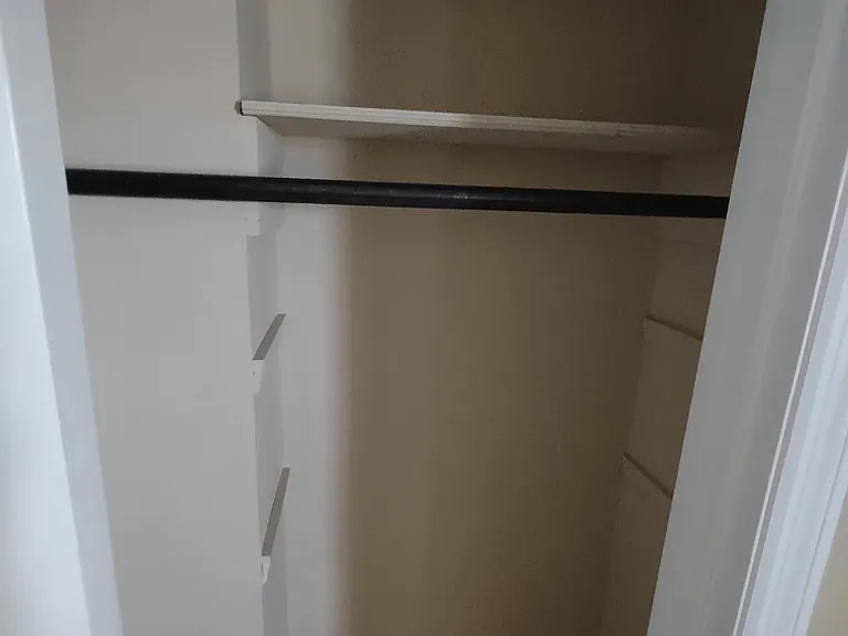 Coat closet in foyer