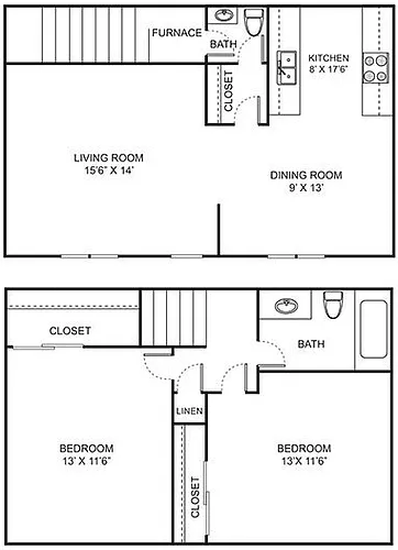 Floor plan 2.15B Townhouse