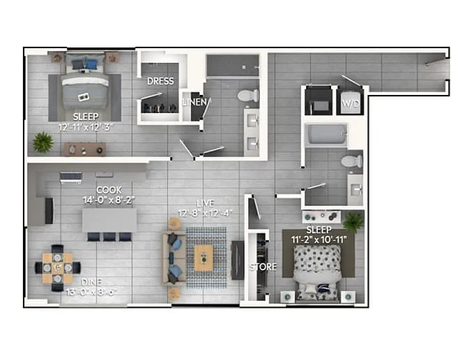 Floor plan C6