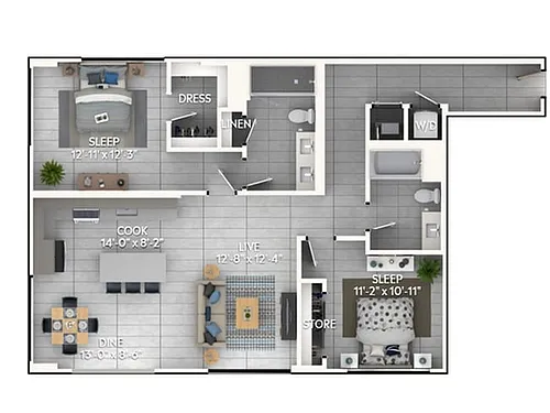 Floor plan C6